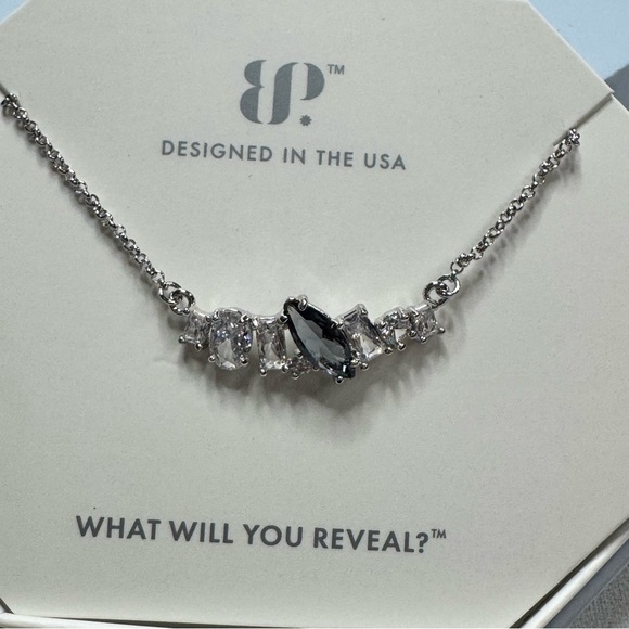 BP Silver Necklace with Black Accent - Picture 3 of 4